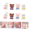 SUPVOX 8Pcs Cute Animal Figurines for Desktop Decoration Adorable Miniature