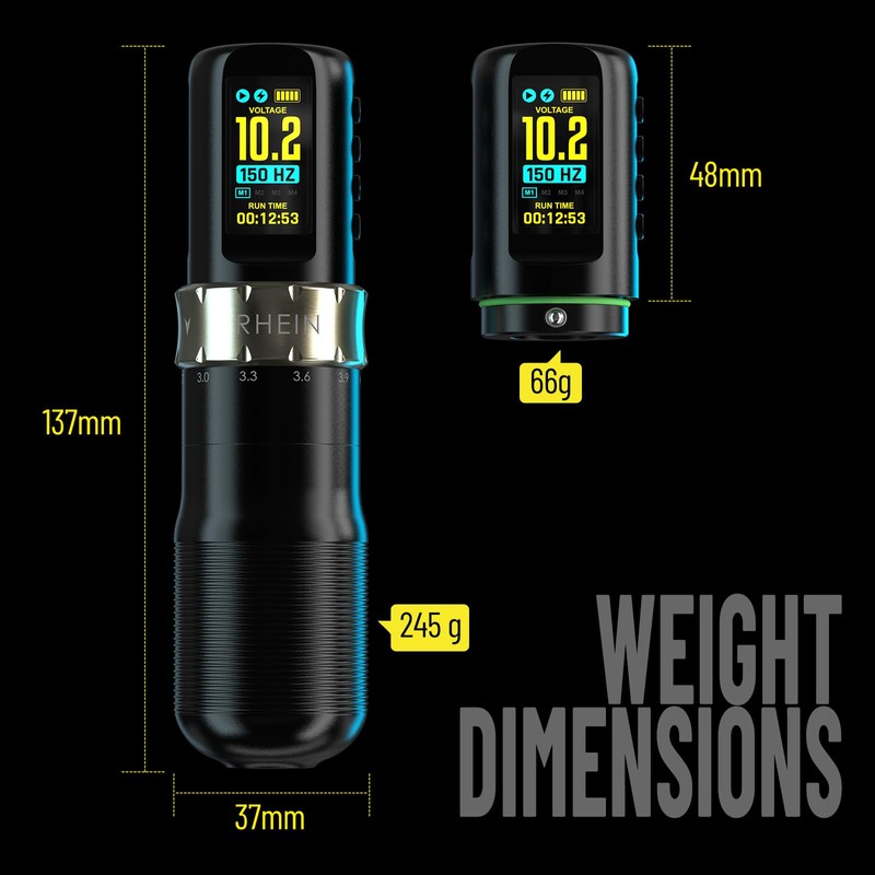New Tattoo Gun Kit Rechargeable - Wireless Tattoo Machine with