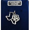 Wholesale Charms Sterling Silver 15x17mm Texas A&M University ATM Cut