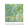 Qianly Privacy Window Film Static Cling Leaf Rainbow Sticker Decorative