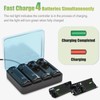 Battery Charger for Wii & Wii U Remote Controller,4pcs 2800mAh