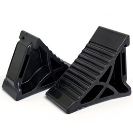 Rubber Wheel Chocks for RV Trailer Upgraded Deformable Design 2 Pc