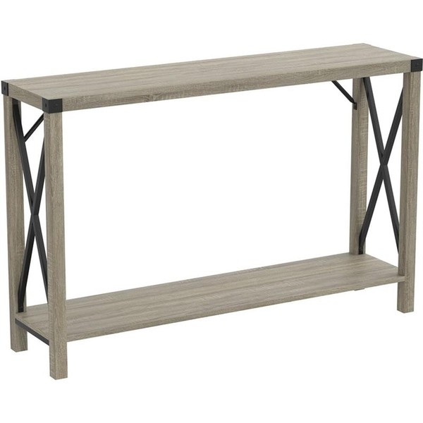 Safdie Console Sofa Table, L47xW15xH30 inches, Dark Taupe