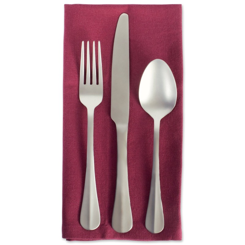 DII Solid Napkin Set Collection, 20x20, Wine, 6 Piece
