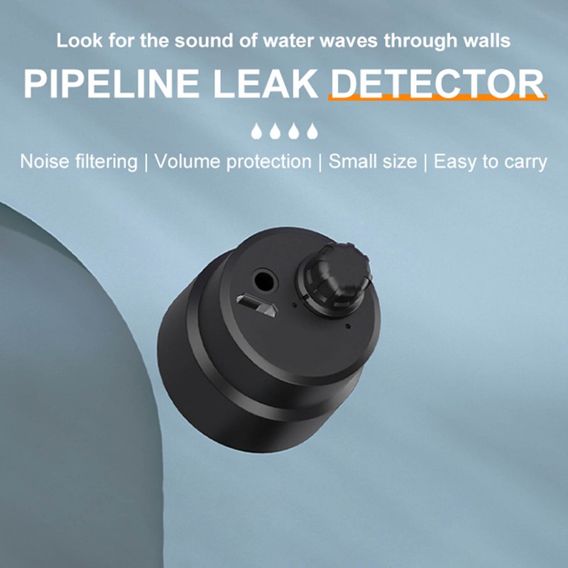 Water Pipe Leak Detector Portable Compact Rechargeable Wall Water Leakage