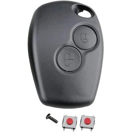 Car Key Fob Case Replacement Fits for Renault Clio Kangoo Megane Laguna Modus Dacia Twingo,2 Buttons Auto Remote Key Cover(No Blade)