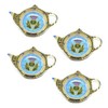 Royal Tara Ceramic SetvTea Bag Holders Kitchenware Present Teapot Shaped