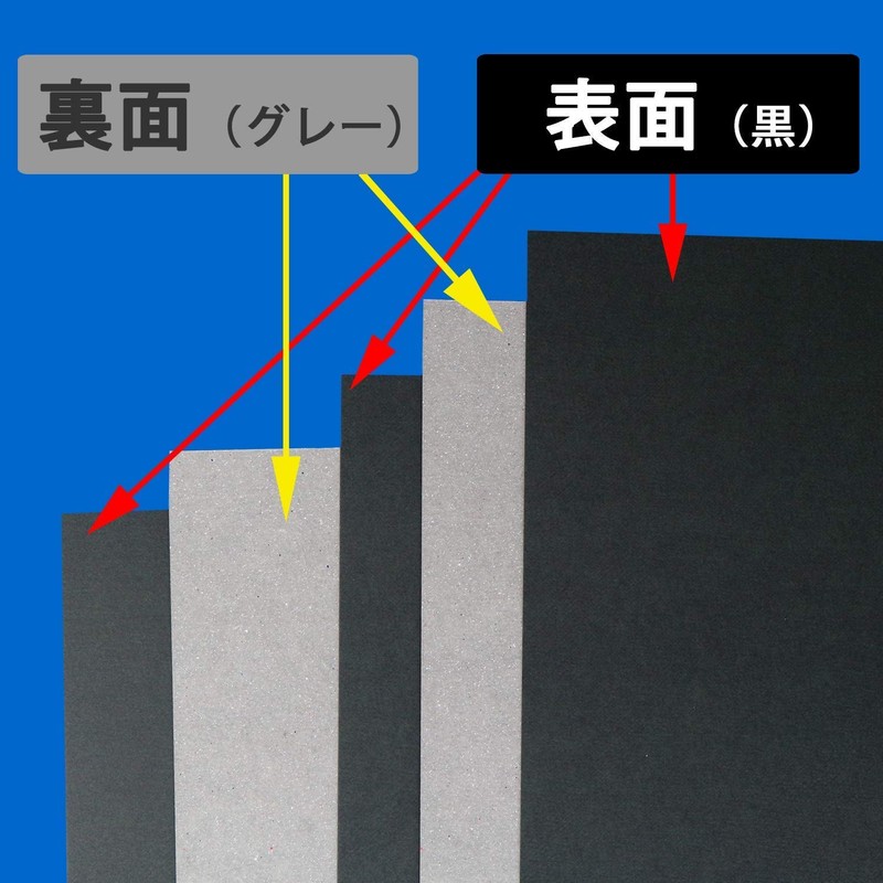 Black Cardboard No. 12 (Thickness Approx. 0.03 inches (0.78 mm);