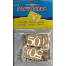 Folat Party-Picker 50. Jubiläum 50er Pack