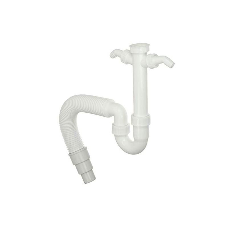 Pipe Odour Trap for Kitchen Sink, Washing Machine and Dishwasher