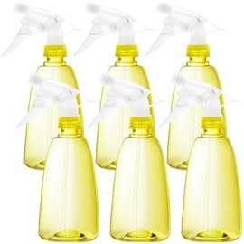 Youngever 6 Pack 16 Ounce Empty Plastic Spray Bottles, Spray Bottles for Hair and Cleaning Solutions (Yellow)