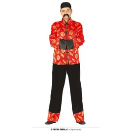 FIESTAS GUIRCA Chinese Mens Fancy Dress Costume Adult Japanese Fancy Dress Men Oriental Outfit (Large)
