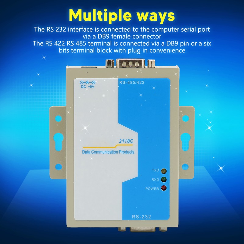 RS232 to RS485 RS422 Converter Industrial Grade Lightning Protection Communication