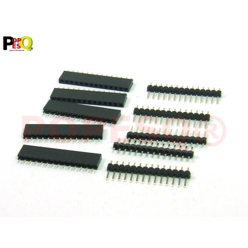 POPESQ® #A2004 Socket Header and Pin Header Kit 2.54 mm