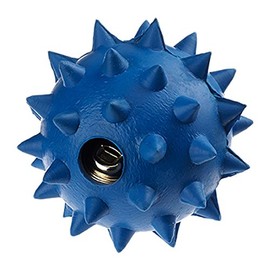 Classic Pet Products Rubber Spike Ball with Bell, Small, 50 mm, Blue