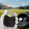 Titanium Steel Golf Green Reader with Genuine Leather Case -