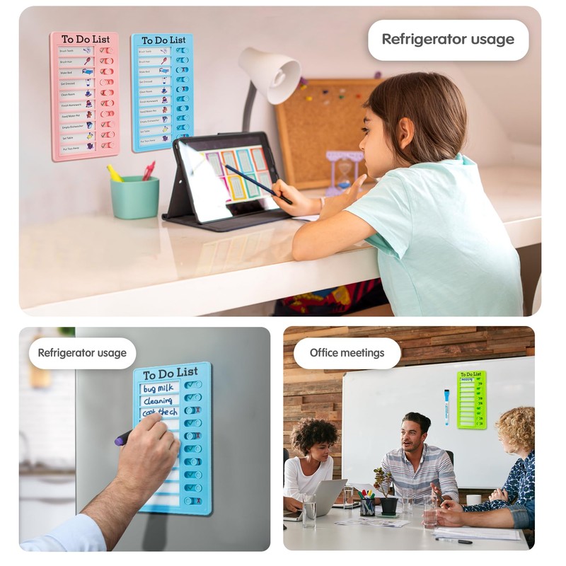 Chore Chart Board for Kids with Adhesive Pads,Kids ADHD to
