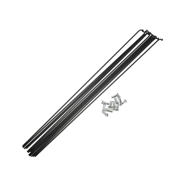A ABSOPRO 12 Pcs 14G J Bend 284mm Bike Bicycle