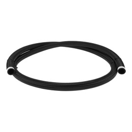 HEROFFIX 1 Pcs Fuel Line Hose Vacuum Hose Automotive Fuel Hose 6.5ft 0.69"ID 0.94"OD Black CPE Rubber,Nylon Braided AN-12