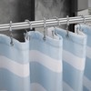 Titanker Shower Curtain Hooks Rings, Rust-Resistant Metal Double Glide Shower