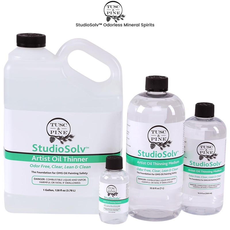 Tusc & Pine StudioSolv™ Odorless Mineral Spirits 16.9oz (500ml) -