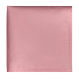 BEWDIO Dusty Pink Men's Pocket Square, Solid Color Boys Handkerchiefs for Men Wedding Party (62-07S)