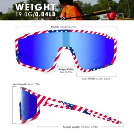 Derowern 2 Pack Kids Baseball Polarized Sunglasses Sports TR90 Lightweight Frame Sun Glass for Boys Girls Age 6-14 Softball Cycling
