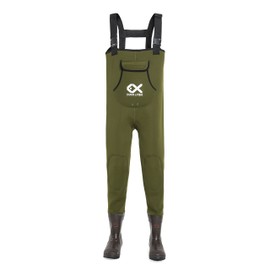 Duck and Fish Green Neoprene 200G Thinsulate Hunting Fishing Chest Wader Boots