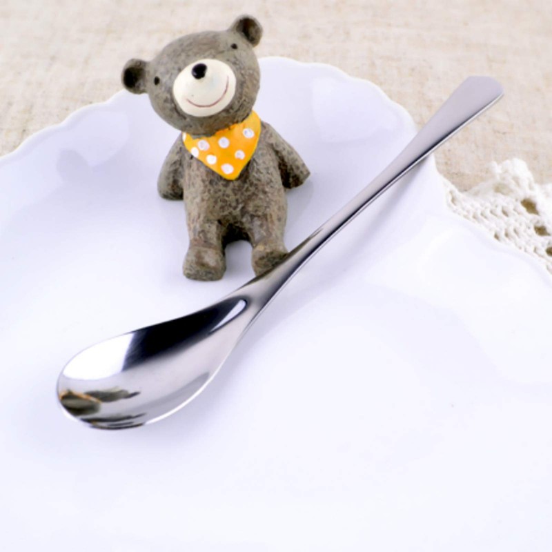 VANRA Teaspoon Set 4 PCS 4.9in Stainless Steel Coffee Spoon