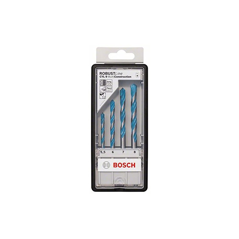 Bosch 5.5/6/7/8 mm Multi-Construction Drill Bits (4-Piece)