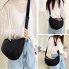SSKHE Half Moon Handbag Moon Bag with Adjustable Shoulder Strap
