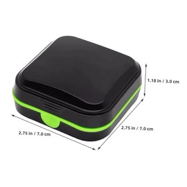 TOVINANNA 3pcs Portable Hard Case for Hearing Storage Box Leak Design Lightweight Container for Travel Practical Hearing Amplifier Protector