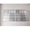 Essentials Set Of 2 Clear Makeup Organizer 16 compartments Each