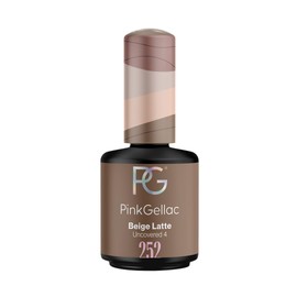 Pink Gellac Shellac Gel Nail Polish 15 ml for UV LED Lamp 252 Beige Latte Gel Nail Polish for UV Nail Lamp Pink LED Nail Polish Gel Polish
