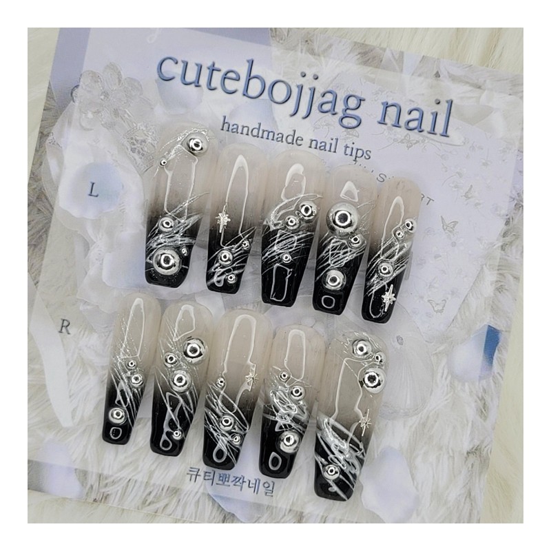 Eunhasu handmade nail tips - Almond S / 은하수 수제네일팁