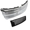 SEBLAFF Front Grille Grill Shell Set Snap On Chrome Upper