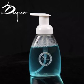 DGT 2pcs 250ml Clear Foaming Soap Pump Dispenser Lotion Liquid Foam Bottle Container