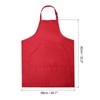 sourcing map Kitchen Cooking Aprons 82x68cm Adjustable Bib Waterproof Long