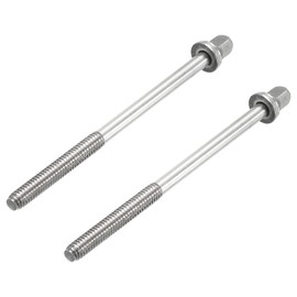 sourcing map Drum Tension Rods 24mm x 90mm for Bass Drum Hardware Parts Accessory Pack of 2