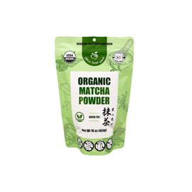 Chérie Sweet Heart Polvo de té verde Matcha de , orgánico USDA, batidos, leche, hornear, recetas, antioxidantes, energía, 1 libra