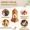 KASSIS Geschenkartikel Olive Wood Christmas Decoration Tree Decorations Set of