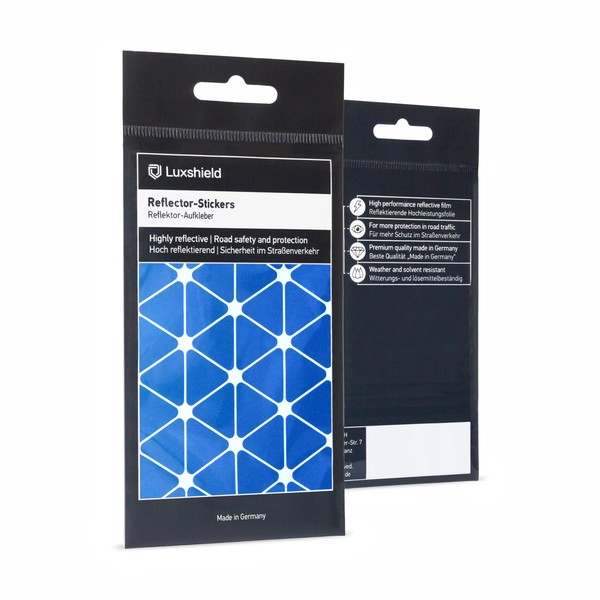 Luxshield Reflector Sticker Set - Triangles small - for bicycle