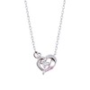 The Kiss SPD1411DM Diamond Women's Silver Necklace, Diamond