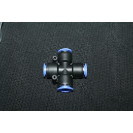 PZA12 Pneumatic Air 4Way Quick Fittings Connector 12mm equal Cross Tube Hose 5pk