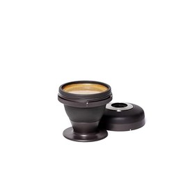 Corkcicle Coffee Palmpress Portable Single Serve French Press - 8 Oz, Espresso Black