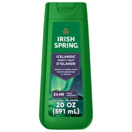 Irish Spring Icelandic Night Moisturizing Body Wash for Men, 24 Hour Fresh, Face and Body Wash, Men’s Body Wash, Paraben Free, Aromatic and Herbal Scent, 20 fl oz Bottle (Pack of 4)