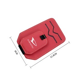 Fumezu Car Storage, Sunglasses Clip Compatible with Toyota Daihatsu Leather Sunglasses Clip with Car Sun Visor, Sunglasses Holder, Car Eyeglass Holder, 2 in 1 Function, Convenient for Car