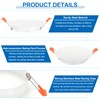 PATIKIL Metal Ceiling Cover Plate, Recessed Light Trim Wall Mount