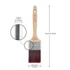 ROLLINGDOG 2.5" Paint Brush with Laser engraved Beechwood handle and