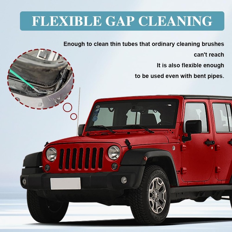 Auto Sunroof Drain Cleaning Tool, Tube Cleaning Brush Slim Drain